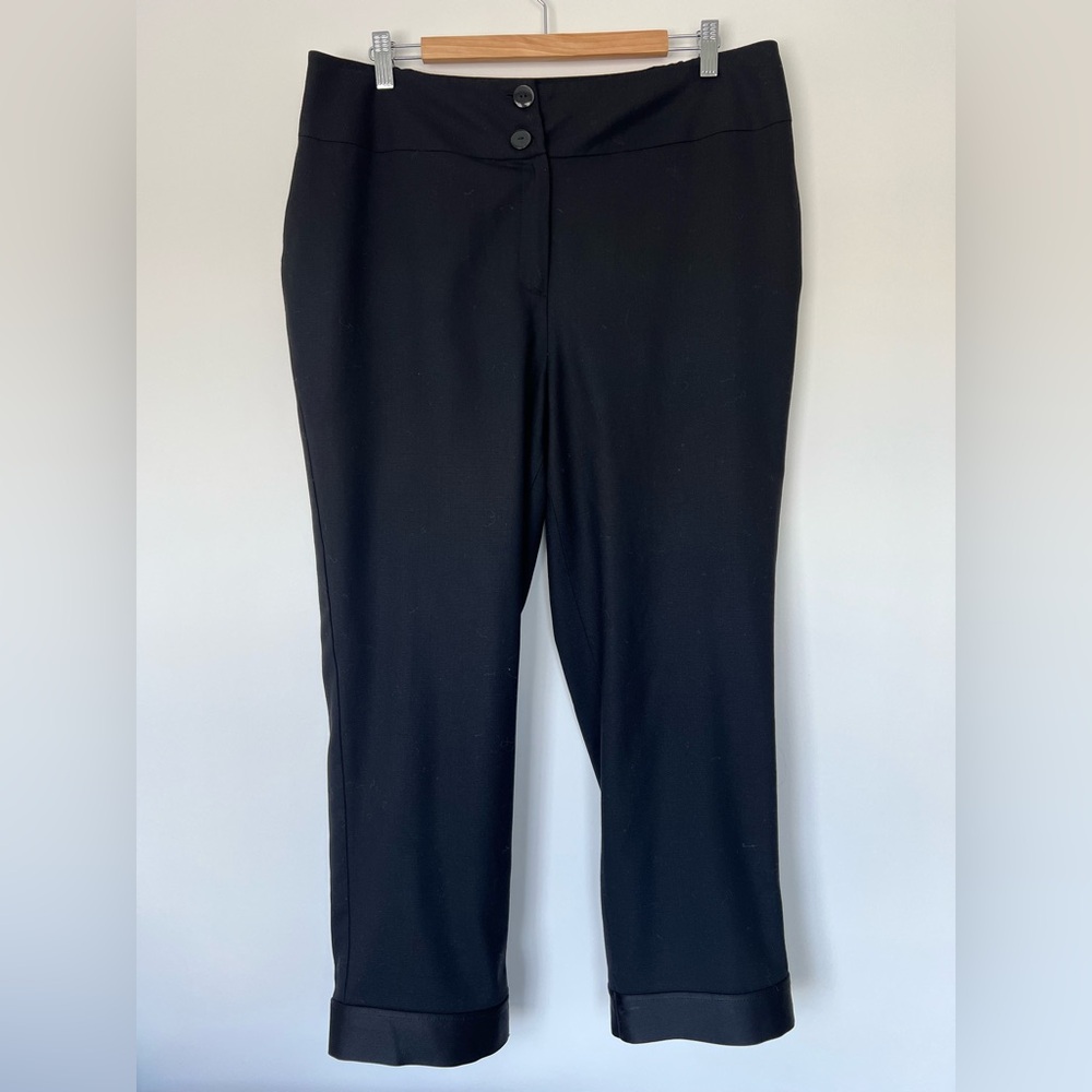 NWT Jones New York Wool Black Cropped Pants